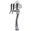 Lit medallion Lucky chrome tower glycol cooled 3 faucets (faucets and handles sold separately)