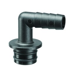 SimpliFlow 1/2" (2.7 mm) barb elbow inlet connection