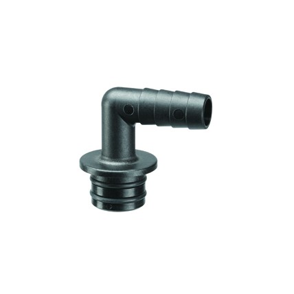 SimpliFlow 1/2" (2.7 mm) barb elbow inlet connection