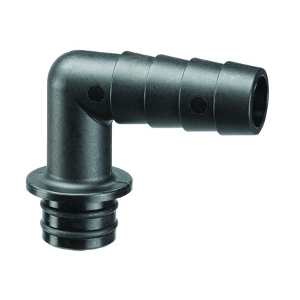 SimpliFlow 3/4" (19.05 mm) barb elbow inlet connection