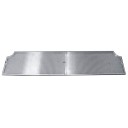 Surface mount drip tray with cutout corners with drain 8" x 7/8" x 40"