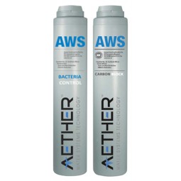 Replacement Cartridge Pack for AWS65BCCB, contains (1) Aether bacteria control (1) carbon block