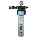 Aether single filter, carbon block system, 14,000 gal, 2 GPM, 1 micron