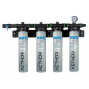 Aether quad filter, 175,000 gal, 8 GPM, 1 micron
