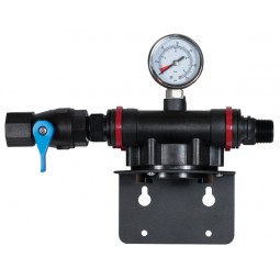 Single stage manifold with gauge