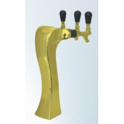 Panther tower 3 faucet gold (faucets and handles sold separately)