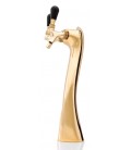 Lucky tower 2 faucet gold glycol cooled LED medallions (faucets and handles sold separately)