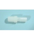 Inlet/Outlet fitting for Duplex II & 2820, 3/8" MPT x 1/4" barb nylon straight