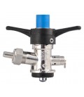 Euro single valve tap with plastic wing handle