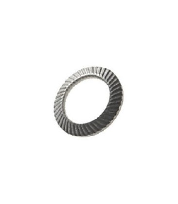 Metal grooved lock washer