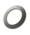 Metal grooved lock washer