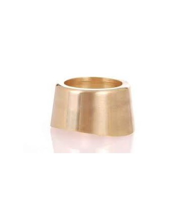 Flange for 3’’ column shank polished brass finish