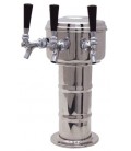 Mushroom mini tower polished SS finish 3 faucets air cooled