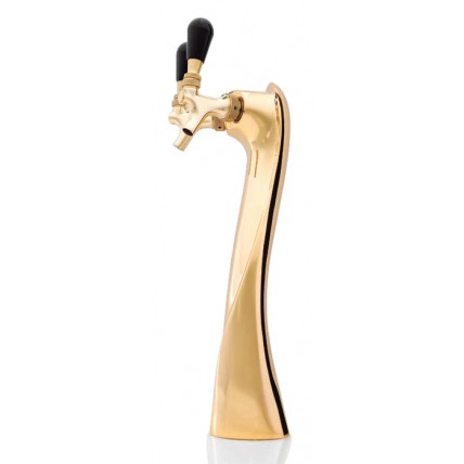 Lucky tower 2 faucet gold glycol cooled (faucets and handles sold separately)
