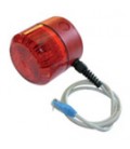 Red weatherproof LED flashing beacon with clicking sound - Must be CO2 certified to install LogiCO2 alarms