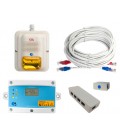MK9 extra sensor kit includes amber horn/strobe cables and connectors - Must be CO2 certified to install LogiCO2 alarms