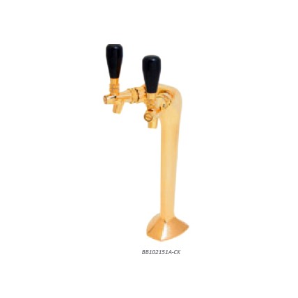 Mongoose tower 3 faucet gold