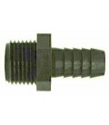 Adapter black poly 3/4 barb x 3/4 MPT