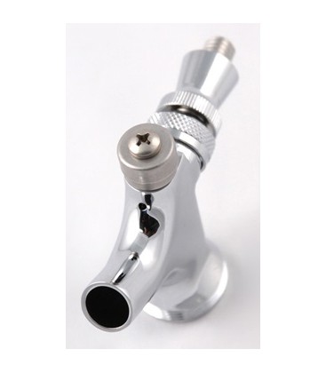 Beer faucet SS body and lever, self closing