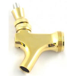 Beer faucet brass with gold PVD finish SS lever