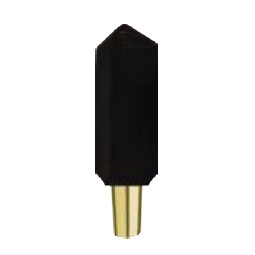 Black Tobie handle with gold fitting