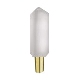 White Tobie handle with gold fitting