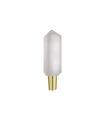 White Tobie handle with gold fitting