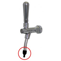 Beer faucet spout plug for European faucets with SS nozzles