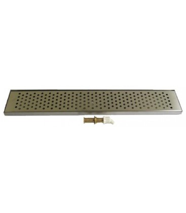 Surface mount drip tray 20" x 7" x 3/4" stainless steel