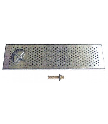 Surface mount rinser drip tray, 30" x 8" x 1"