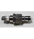 Quick connect/disconnect check valve Fatlock 304SS for 1/4" ID x 3/8" OD beer line