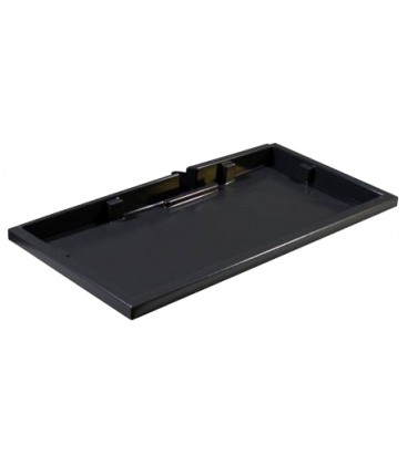 Drip tray, 23" 1 piece with offset drain