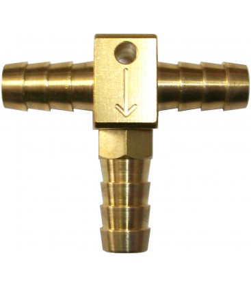 3/8" tee with check valve