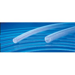 Clear braided PVC tubing 100' 3/16" x 3/8"OD