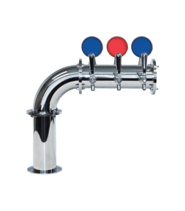 Linx Lit L7 tower 2 faucet polished SS LED