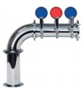 Linx Lit L7 tower 2 faucets polished SS LED (faucets and handles sold separately)