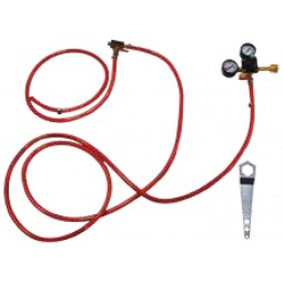 Tapping kit for keg cooler 1 tap: air distributor, regulator, tubing, clamps & wrench