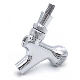 Beer faucet chrome plated brass lever