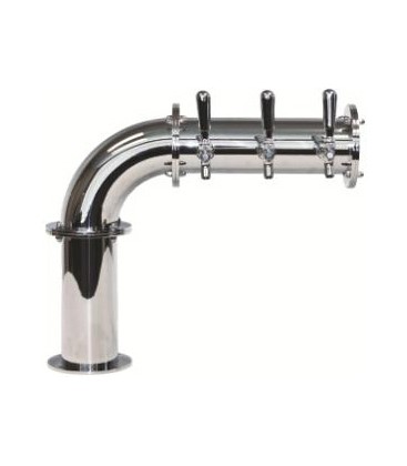 Linx L7 tower 2 faucet polished SS (faucets and handles sold separately)