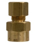 Brass adapter 1/4 compression x 1/4 FPT