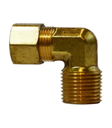 Brass elbow 1/4 compression x 1/2 MPT
