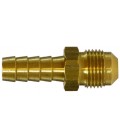 Brass adapter 1/4 barb x 3/8 MFL