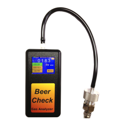 Beer gas analyzer with adapter