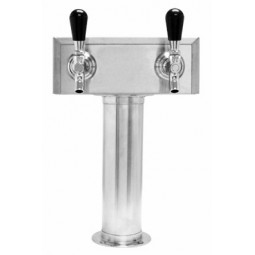 T box tower 2 faucets SS glycol