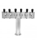 T box tower 6 faucet SS glycol
