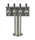 T box tower 4 faucet SS glycol