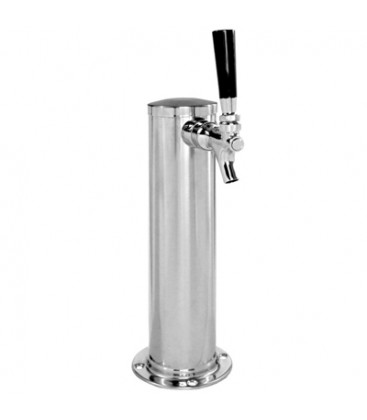 3" Cylinder tower 1 faucet SS glycol