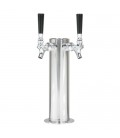 3" Cylinder tower 2 faucets SS air cooled