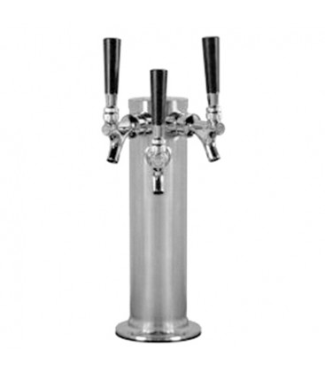 3" Cylinder tower 1 faucet SS glycol