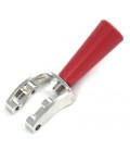 Keg coupler handle assembly, red